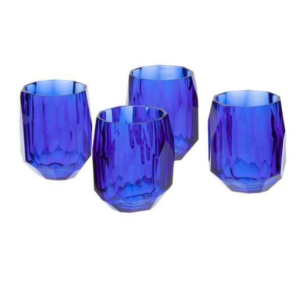 Rachel Zoe Dining Rachel Zoeset Of 4 Geo Acrylic Glasses Poshmark